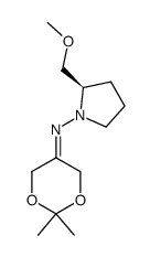 N-(2,2-Dimethyl-1,3-dioxan-5-ylidene)-N-[(2'R)-2-(methoxymethyl)tetrahydro-1'H-1'-pyrrolyl]amine Structure