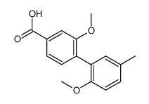3-methoxy-4-(2-methoxy-5-methylphenyl)benzoic acid Structure
