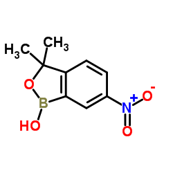 3,3-Dimethyl-6-nitro-2,1-benzoxaborol-1(3H)-ol structure