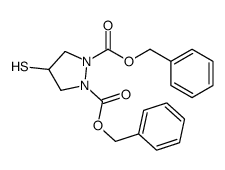 dibenzyl 4-sulfanylpyrazolidine-1,2-dicarboxylate Structure