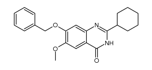 7-(benzyloxy)-2-cyclohexyl-6-methoxyquinazolin-4(3H)-one Structure