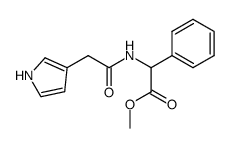 N-(pyrryl-3)acetyl-2-phenylglycine methyl ester结构式