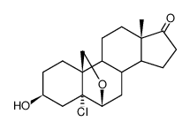 Androstan-17-one,5-chloro-6,19-epoxy-3-hydroxy-, (3b,5a,6b)-结构式