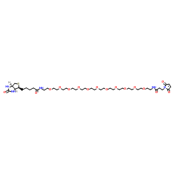 BIOTIN-十一聚乙二醇-马来酰亚胺丙酰胺结构式