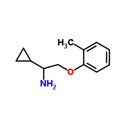 1-cyclopropyl-2-(2-methylphenoxy)ethanamine结构式