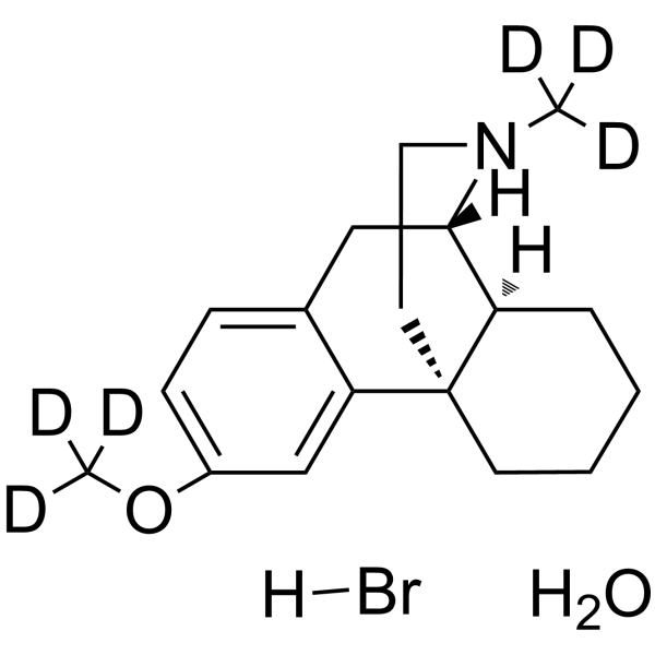 Deudextromethorphan hydrobromide hydrate Structure