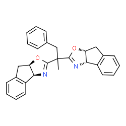 (3AS,3a'S,8aR,8a'R)-2,2'-(1-phenylpropane-2,2-diyl)bis(8,8a-dihydro-3aH-indeno[1,2-d]oxazole) Structure