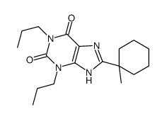 8-(1-methylcyclohexyl)-1,3-dipropyl-7H-purine-2,6-dione Structure