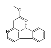 9H-吡啶并[3,4-b]吲哚-1-乙酸甲酯结构式