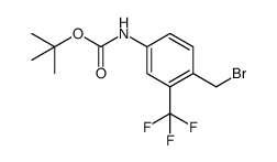 tert-butyl 4-(bromomethyl)-3-(trifluoromethyl)phenylcarbamate Structure
