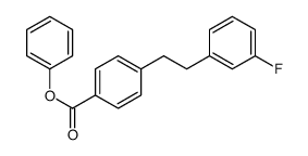 phenyl 4-[2-(3-fluorophenyl)ethyl]benzoate结构式