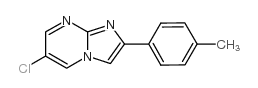 6-氯-2-甲苯咪唑并[1,2-A]嘧啶结构式