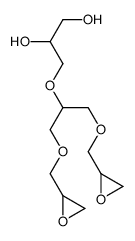 3-[1,3-bis(oxiran-2-ylmethoxy)propan-2-yloxy]propane-1,2-diol Structure