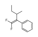 (1,1-difluoro-3-methylpent-1-en-2-yl)benzene结构式
