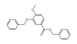 3-benzyloxy-4-methoxybenzoic acid benzyl ester结构式