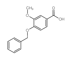 4-苄氧基-3-甲氧基苯甲酸结构式