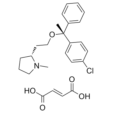富马酸氯马斯汀结构式