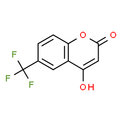 4-Hydroxy-6-(trifluoromethyl)-2H-chromen-2-one Structure