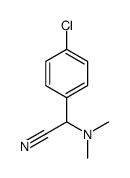 4-Chloro-α-(dimethylamino)benzeneacetonitrile结构式