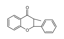 (2R,3S)-3-methyl-2-phenyl-2,3-dihydrochromen-4-one Structure