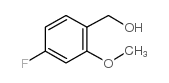 4-FLUORO-2-METHOXYBENZYL ALCOHOL Structure