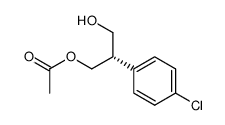 (S)-2-(4-chlorophenyl)-3-hydroxypropyl acetate结构式