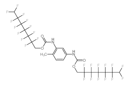 Carbamic acid,(4-methyl-1,3-phenylene)bis-, bis(2,2,3,3,4,4,5,5,6,6,7,7-dodecafluoroheptyl)ester (9CI)结构式