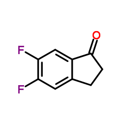 5,6-二氟-1-茚酮结构式