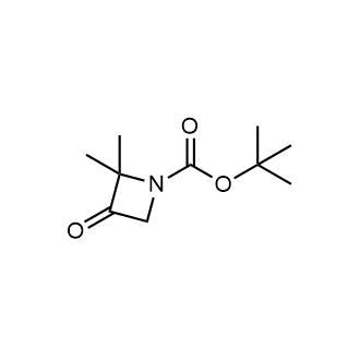 2,2-二甲基-3-氧代氮杂环丁烷-1-羧酸叔丁酯结构式