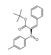 tert-butyl (E)-[(S)-p-tolylsulfinyl]cinnamate Structure