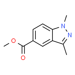 1,3-二甲基-1H-吲唑-5-羧酸甲酯结构式