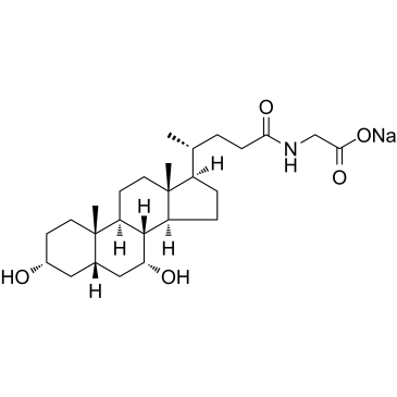 Glycochenodeoxycholic acid sodium Structure