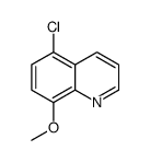 5-氯-8-甲氧基喹啉结构式