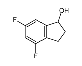 4,6-二氟-2,3-二氢-1H-茚-1-醇结构式