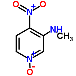 3-(甲基氨基)-4-硝基吡啶 1-氧化结构式