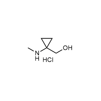 (1-(Methylamino)cyclopropyl)methanol hydrochloride Structure