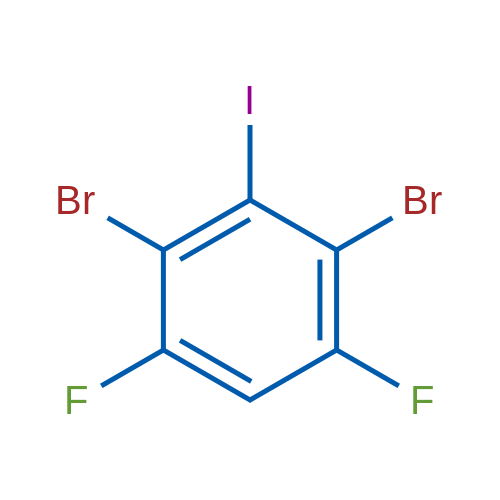1,3-Dibromo-4,6-difluoro-2-iodobenzene Structure