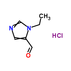 1-乙基-1H-咪唑-5-甲醛盐酸盐结构式