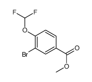 3-溴-4-(二氟甲氧基)苯甲酸甲酯结构式