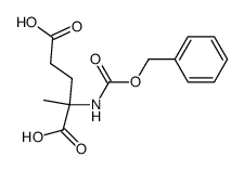 Cbz-DL-α-methylglutamic acid Structure
