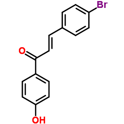 (2E)-3-(4-Bromophenyl)-1-(4-hydroxyphenyl)-2-propen-1-one Structure