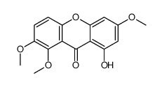 1-Hydroxy-3,7,8-trimethoxy-9H-xanthene-9-one Structure