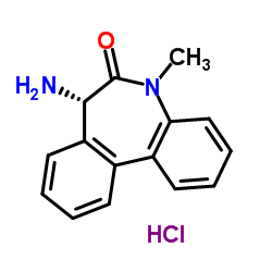 (S)-7-Amino-5-Methyl-5,7-dihydro-6H-dibenzo[b,d]azepin-6-one Hydrochloride structure