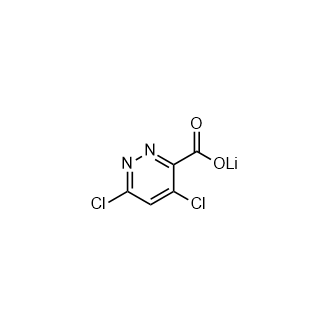 4,6-二氯哒嗪-3-羧酸锂结构式