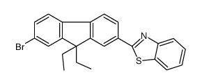2-(7-bromo-9,9-diethylfluoren-2-yl)-1,3-benzothiazole Structure