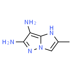 1H-Imidazo[1,2-b]pyrazole-6,7-diamine,2-methyl-结构式