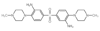 Benzenamine,3,3'-sulfonylbis[6-(4-methyl-1-piperazinyl)-结构式