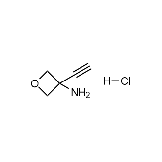 3-乙炔基氧杂环丁烷-3-胺盐酸盐结构式