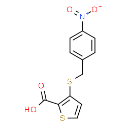 3-[(4-Nitrobenzyl)sulfanyl]-2-thiophenecarboxylic acid Structure