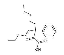 2-oxo-3-pentyl-3-phenyloctanoic acid (4)结构式